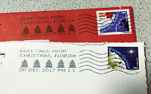 stamped with the coveted Christmas cancellation