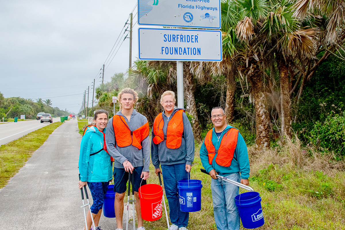 FRED MAYS The chapter adopted a section of A1A near the inlet for cleanup.