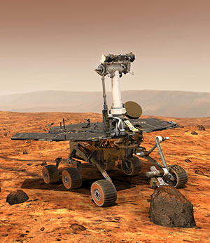 artist’s concept of the Spirit and Opportunity rovers