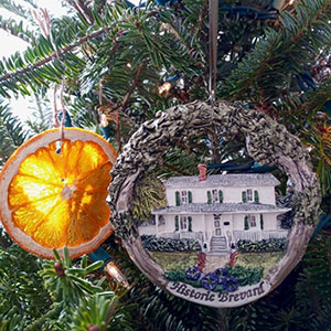 Zonta Club of Melbourne showcased Field Manor on one of the ornaments in its unique collection of Brevard County landmarks.