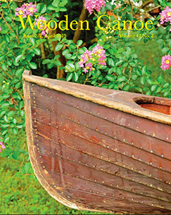 This cover of Wooden Canoe magazine shows Grace’s 1883 Bucktail model 