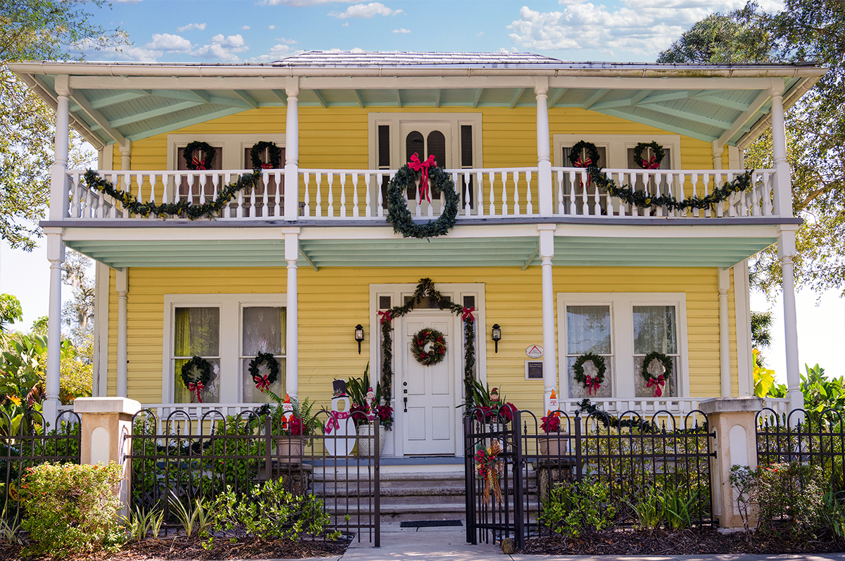 EFSC/LUIS MONTANORossetter House, one of the homes showcased in the annual Museums of Brevard Holiday Homes Tour, was built by Eau Gallie pioneer John Houston in 1859.