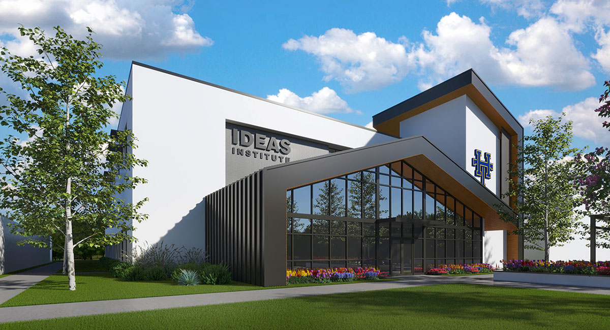 Expected to open by the fall of 2025, Holy Trinity’s Ideas Institute represents a $10 million-plus commitment for a state-of-the-art facility designed to mirror the style, feel and dynamics of a cutting-edge college building.