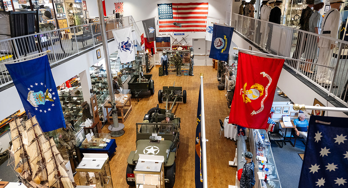 Admission is free to the museum, which houses military artifacts from every conflict involving the United States.