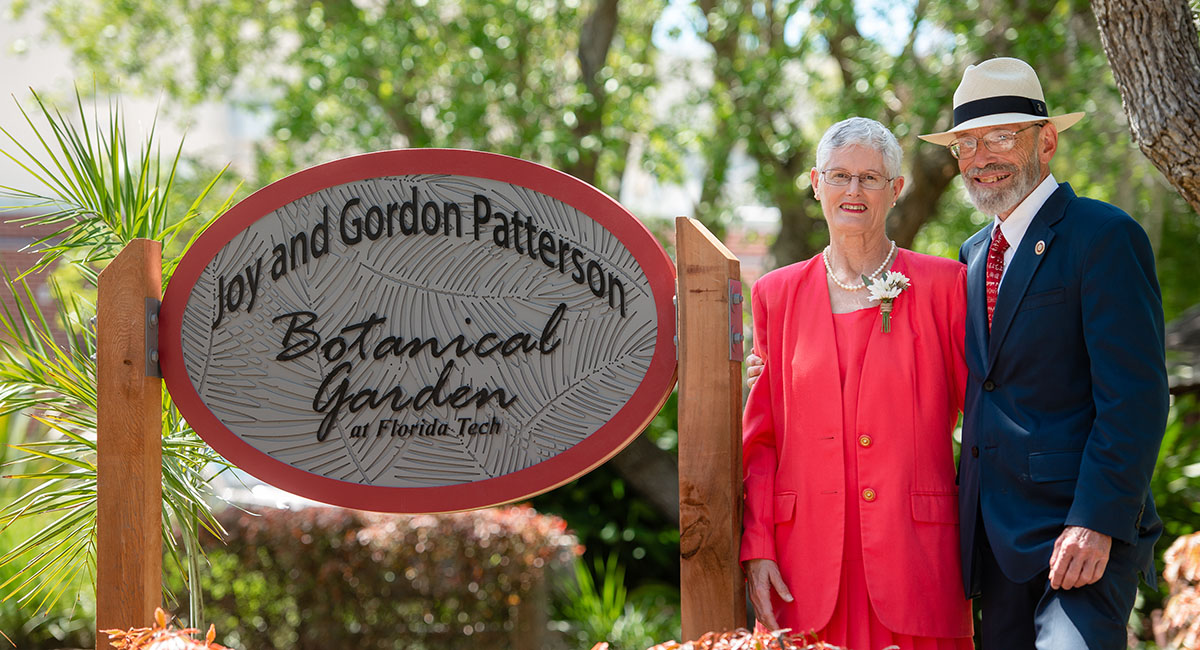 A generous gift from Joy and Gordon Patterson has revived Florida Tech’s botanical garden. 