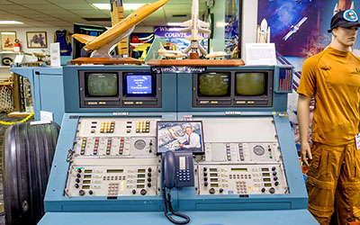 Among the items are a definitive collection of launch consoles, including a launch sequencer from Launch Complex 16 and the Atlas Centaur consoles from Launch Pad 36A.