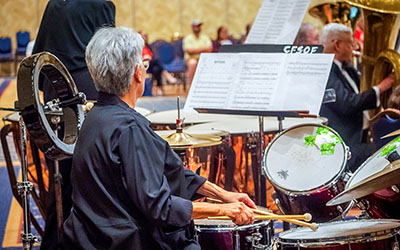 MMB practices weekly at Melbourne Auditorium.